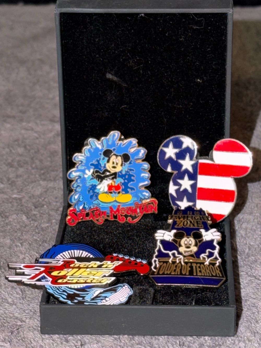 Authentic Vintage Disney Park/MGM Pins Complete with MickyMouse Backs (Set of 4)